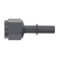 DeatschWerks 8AN Female Flare Swivel to 3/8in Male EFI Quick Disconnect - Anodized Matte Black - 6-02-0133-B