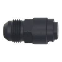 DeatschWerks - DeatschWerks 8AN Male Flare to 5/16in Female EFI Quick Connect Adapter - Anodized Matte Black - 6-02-0143-B - Image 2