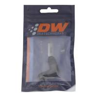 DeatschWerks - DeatschWerks 6AN Male Flare to 6AN Male Flare 90-Degree Fitting - Anodized Matte Black - 6-02-0207-B - Image 4