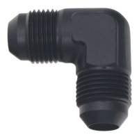 DeatschWerks - DeatschWerks 8AN Male Flare to 8AN Male Flare 90-Degree Fitting - Anodized Matte Black - 6-02-0208-B - Image 2