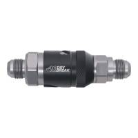 DeatschWerks 10AN Male Flare Quick Disconnect Dry Break Fitting - 2 Pieces Anodized Matte Black - 6-02-0224-B