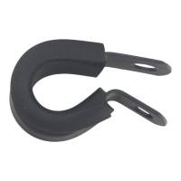 DeatschWerks - DeatschWerks Rubber Cushioned P-Clamp for 6AN Hose - 9.5mm Clamp Id - Anodized Matte Black - 6-02-0353-B - Image 2