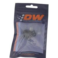 DeatschWerks - DeatschWerks Rubber Cushioned P-Clamp for 6AN Hose - 9.5mm Clamp Id - Anodized Matte Black - 6-02-0353-B - Image 3
