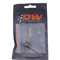 DeatschWerks - DeatschWerks 6AN ORB Male to 6AN Male Flare Adapter (Incl O-Ring) - Anodized Matte Black - 6-02-0404-B - Image 4