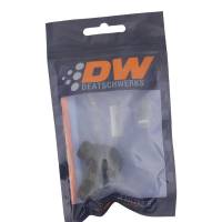 DeatschWerks - DeatschWerks 6AN ORB Male to 6AN Male Flare Low Profile 90-Degree Swivel - Anodized Matte Black - 6-02-0415-B - Image 2
