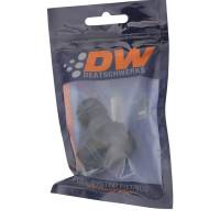 DeatschWerks - DeatschWerks 10AN ORB Male to 10AN Male Flare Low Profile 90-Degree Swivel - Anodized Matte Black - 6-02-0417-B - Image 2