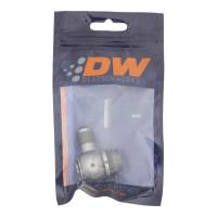DeatschWerks - DeatschWerks 8AN ORB Male to 6AN Male Flare Low Profile 90-Degree Swivel - Anodized DW Titanium - 6-02-0419 - Image 2