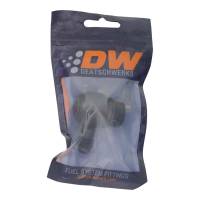 DeatschWerks - DeatschWerks 10AN ORB Male to 6AN Male Flare Low Profile 90-Degree Swivel - Anodized Matte Black - 6-02-0420-B - Image 2