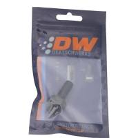 DeatschWerks - DeatschWerks 6AN ORB Male to 3/8in Male Triple Barb Fitting (Incl O-Ring) - Anodized Matte Black - 6-02-0501-B - Image 4