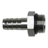 DeatschWerks 10AN ORB Male to 1/2in Male Triple Barb Fitting (Incl O-Ring) - Anodized DW Titanium - 6-02-0518