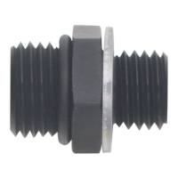 DeatschWerks - DeatschWerks 6AN ORB Male to M12 X 1.5 Metric Male (Incl O-Ring and Washer) - Anodized Matte Black - 6-02-0602-B - Image 2
