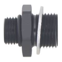 DeatschWerks - DeatschWerks 6AN ORB Male to M18 X 1.5 Metric Male (Incl O-Ring and Washer) - Anodized Matte Black - 6-02-0606-B - Image 2