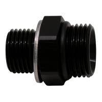 DeatschWerks - DeatschWerks 8AN ORB Male to M16 X 1.5 Metric Male (Incl O-Ring and Washer) - Anodized Matte Black - 6-02-0610-B - Image 1
