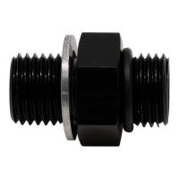 DeatschWerks - DeatschWerks 8AN ORB Male to M18 X 1.5 Metric Male (Incl O-Ring and Washer) - Anodized Matte Black - 6-02-0612-B - Image 1