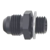 DeatschWerks - DeatschWerks 6AN Male Flare to M12 X 1.5 Male Metric Adapter (Incl Washer) - Anodized Matte Black - 6-02-0613-B - Image 2