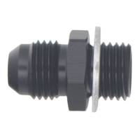 DeatschWerks - DeatschWerks 6AN Male Flare to M14 X 1.5 Male Metric Adapter (Incl Washer) - Anodized Matte Black - 6-02-0614-B - Image 2