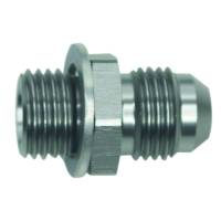 DeatschWerks - DeatschWerks 6AN Male Flare to M14 X 1.5 Male Metric Adapter (Incl Washer) - Anodized Matte Black - 6-02-0614-B - Image 3