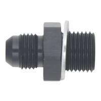 DeatschWerks - DeatschWerks 6AN Male Flare to M16 X 1.5 Male Metric Adapter (Incl Washer) - Anodized Matte Black - 6-02-0615-B - Image 2
