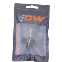 DeatschWerks - DeatschWerks 6AN Male Flare to M18 X 1.5 Male Metric Adapter (Incl Washer) - Anodized Matte Black - 6-02-0616-B - Image 4