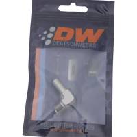 DeatschWerks - DeatschWerks Metric M12 to 3/8in Hose Barb 90-Degree Fitting w/ Venturi Port - Anodized DW Titanium - 6-02-0650 - Image 3