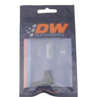 DeatschWerks - DeatschWerks Metric M12 to 3/8in Hose Barb 90-Degree Fitting w/ Venturi Port - Anodized Matte Black - 6-02-0650-B - Image 3