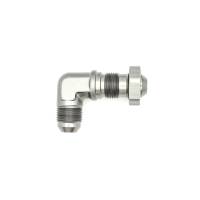 DeatschWerks - DeatschWerks 8AN Male Flare to 8AN Male Flare Bulkhead Adapter 90-Degree - Anodized Matte Black - 6-02-0711-B - Image 3