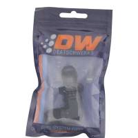 DeatschWerks - DeatschWerks 8AN Male Flare to 8AN Male Flare Bulkhead Adapter 90-Degree - Anodized Matte Black - 6-02-0711-B - Image 4