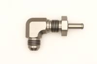 DeatschWerks - DeatschWerks 8AN Male Flare To 5/16in. Male Barb Bulkhead Adapter 90-Degree (Incl. Nut) - 6-02-0713 - Image 3