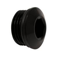 DeatschWerks - DeatschWerks 8AN ORB Male Plug Low Profile Internal Allen/Hex (Incl O-Ring) Anodized Matte Black - 6-02-0718-B - Image 1