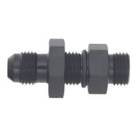 DeatschWerks - DeatschWerks 6AN O-Ring Male to 6AN Male Flare Bulkhead Include Nut - Anodized Matte Black - 6-02-0726-B - Image 2