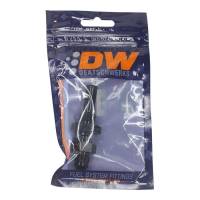 DeatschWerks - DeatschWerks 6AN Male Flare to Straight 3/8in Single Hose Barb - Anodized Matte Black - 6-02-0734-B - Image 2