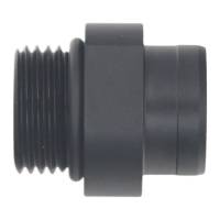 DeatschWerks - DeatschWerks 8AN ORB to S387 Pre-Filter Sock Adapter - Anodized Matte Black - 6-02-0737-B - Image 2
