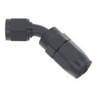 DeatschWerks - DeatschWerks 6AN Female Swivel 45-Degree Hose End CPE - Anodized Matte Black - 6-02-0802-B - Image 2
