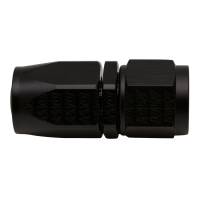 DeatschWerks 8AN Female Swivel Straight Hose End CPE - Anodized Matte Black - 6-02-0805-B
