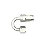 DeatschWerks - DeatschWerks 8AN Female Swivel 180-Degree Hose End CPE - Anodized Matte Black - 6-02-0808-B - Image 3