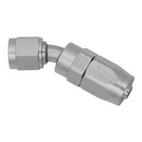 DeatschWerks 6AN Female Swivel 30-Degree Hose End CPE - Anodized Titanium - 6-02-0818