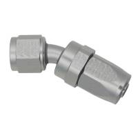 DeatschWerks 8AN Female Swivel 30-Degree Hose End CPE - Anodized Titanium - 6-02-0821