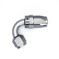 DeatschWerks - DeatschWerks 8 AN Female Flare Swivel 120-Degree Hose End CPE - Anodized Matte Black - 6-02-0823-B - Image 3