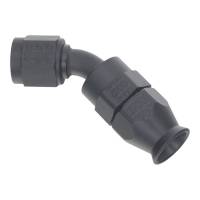 DeatschWerks - DeatschWerks 6AN Female Swivel 45-Degree Hose End PTFE (Incl 1 Olive Insert) - Anodized Matte Black - 6-02-0851-B - Image 2