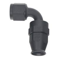 DeatschWerks - DeatschWerks 8AN Female Swivel 90-Degree Hose End PTFE (Incl 1 Olive Insert) - Anodized Matte Black - 6-02-0856-B - Image 2