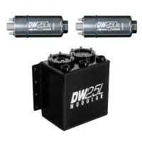 DeatschWerks 2.5L Modular Surge Tank (Incl. 2 DW250iL In-Line Fuel Pump) - 6-252-25ST
