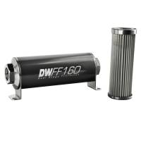 DeatschWerks - DeatschWerks Stainless Steel 10AN 10 Micron Universal Inline Fuel Filter Housing Kit (160mm) - 8-03-160-010K - Image 2