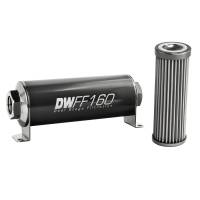 DeatschWerks - DeatschWerks Stainless Steel 8AN 40 Micron Universal Inline Fuel Filter Housing Kit (160mm) - 8-03-160-040K - Image 2