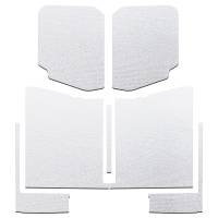 DEI - DEI 20-22 Jeep Gladiator JT 4-Door Boom Mat Complete Headliner Kit - 7 Piece - White - 50185 - Image 3