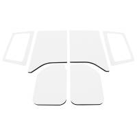 DEI 11-18 Jeep Wrangler JK 2-Door Boom Mat Complete Headliner Kit - 6 Piece - White - 50287