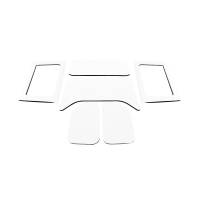 DEI 11-18 Jeep Wrangler JK 4-Door Boom Mat Complete Headliner Kit - 6 Piece - White - 50292