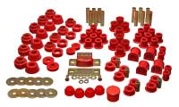 Energy Suspension - Energy Suspension 87-95 Jeep Wrangler YJ Red Hyper-Flex Master Bushing Set - 2.18101R - Image 2