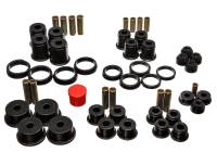 Energy Suspension - Energy Suspension 84-01 Jeep Cherokee/Wagoneer/Comanche Black Hyper-Flex Master Bushing Set - 2.18105G - Image 1