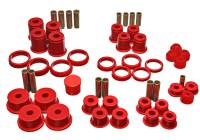 Energy Suspension - Energy Suspension 84-01 Jeep Cherokee/Wagoneer/Comanche Red Hyper-Flex Master Bushing Set - 2.18105R - Image 2