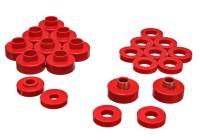 Energy Suspension - Energy Suspension Cj5-7 Body Mounts - Red - 2.4103R - Image 1